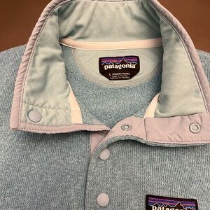 Patagonia Light Blue Snap-T Fleece